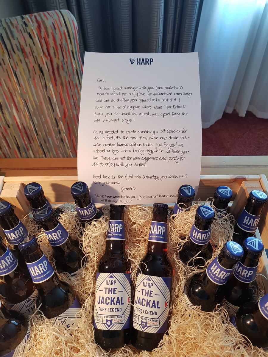 RealCFrampton's tweet photo. Thanks to the good people of Harp for sending me this gift 😎 #PureHere https://t.co/DytGpIYA9S