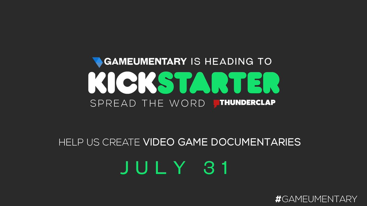 gameumentary's tweet photo. We're heading to @kickstarter on July 31st to fund our next set of documentaries! https://t.co/k477onSKcz Help spread the word! #gamedev https://t.co/OM06NCNLnm