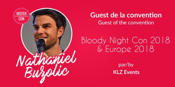 RosterCon's tweet photo. .@natebuzz guest de la :
- @BloodyNightCon > https://t.co/h1mAPfywhu
- #BNCE2018 > https://t.co/DR6TYmHXKG
par @KLZ_Events https://t.co/mvRrRmzI7v