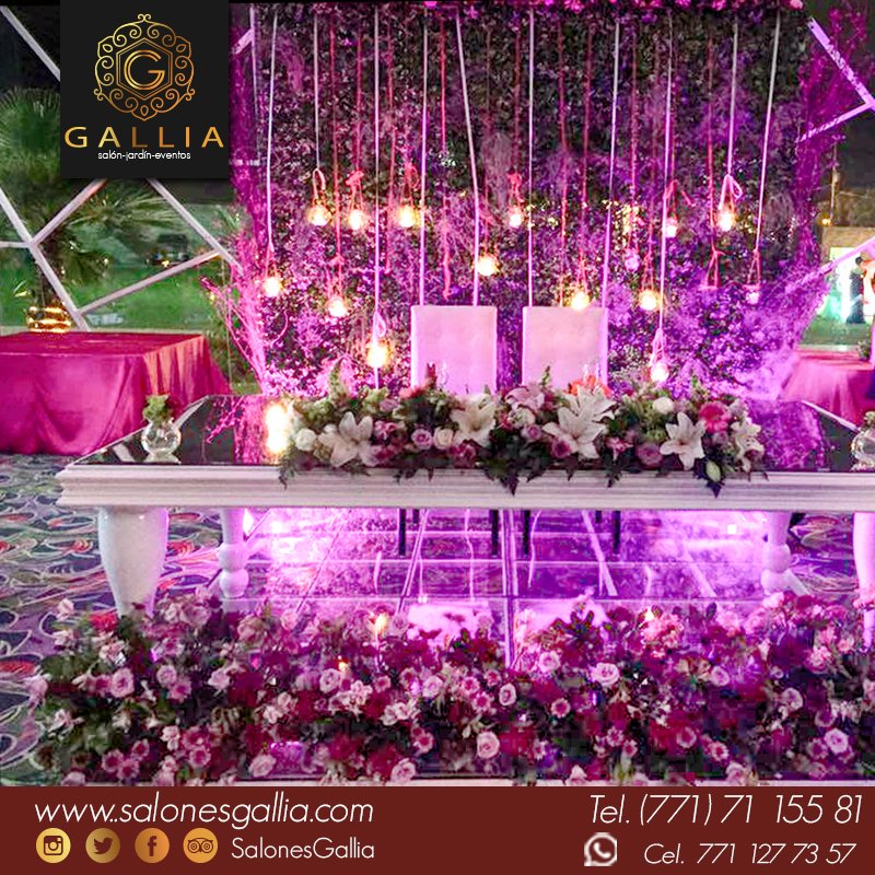 SalonesGallia's tweet photo. Un concepto integral de atención y asesoría para hacer de tu boda,xv años, graduación, fiesta, reunión, etc; único y memorable #ESTILOGALLIA https://t.co/JoPEh9IiY0