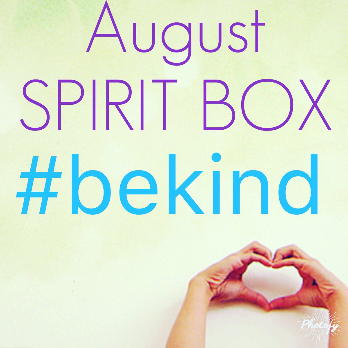 MYSpiritBOX's tweet photo. Tomorrow, 7/25 is the last day to order a #BEKIND box to for the correct size w/ tshirt included! https://t.co/duelCToJC9 #spiritboxrocks https://t.co/0sIF2QlIvP
