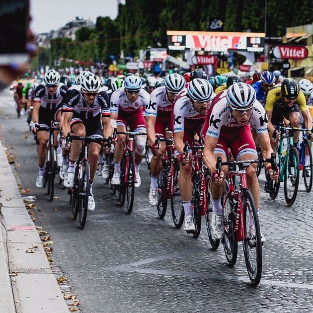 Always a special moment to arrive in Paris after three weeks Tour de France.Thanks to all the fans that support us!Can't wait to come back!