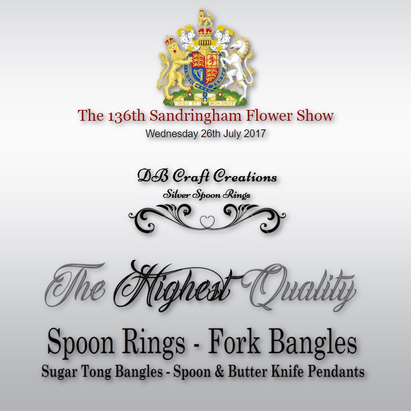 davidbodsworth's tweet photo. Join us in the Craft Marquee at the #SandringhamFlowerShow this Wednesday 26th July for the Highest Quality solid silver cutlery jewellery. https://t.co/NtMymk9rQn