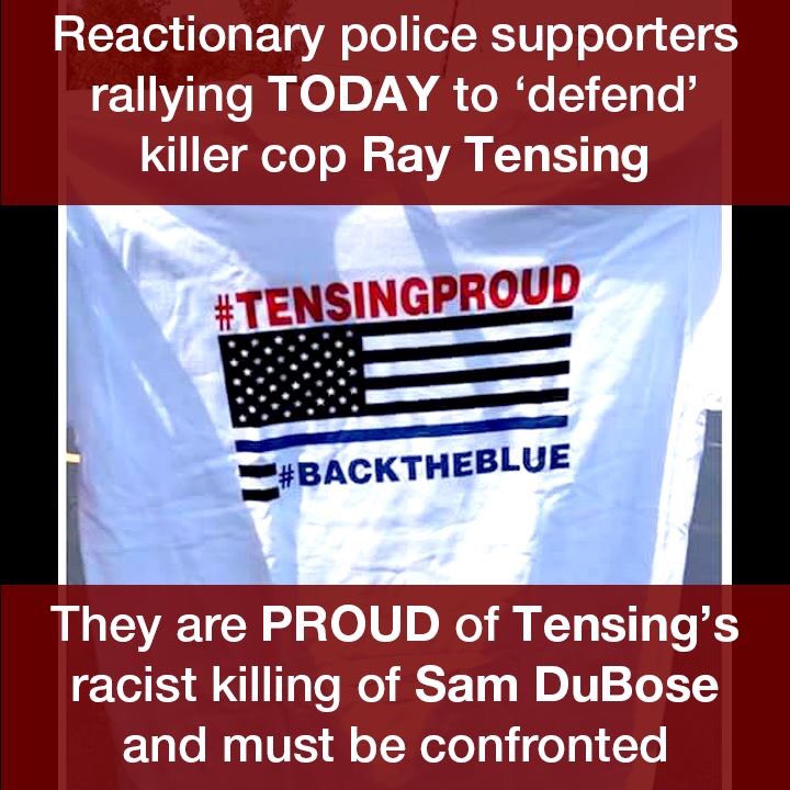 CincySocialists's tweet photo. Working ppl in Cinci are NOT #TensingProud Rally against reactionary police supporters 5:30 at the purple ppl bridge https://t.co/V2RZbBntNE https://t.co/Sh1Q1hPtpf