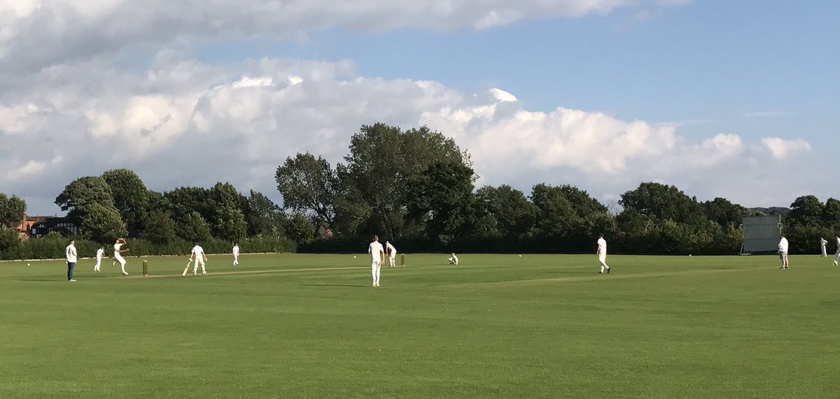 VCCCJnrs's tweet photo. Pleasant evening up at @ecclestoncc as our U17s look for another win in their first game of 2017 on the road 🏏 https://t.co/FY77w3bexl