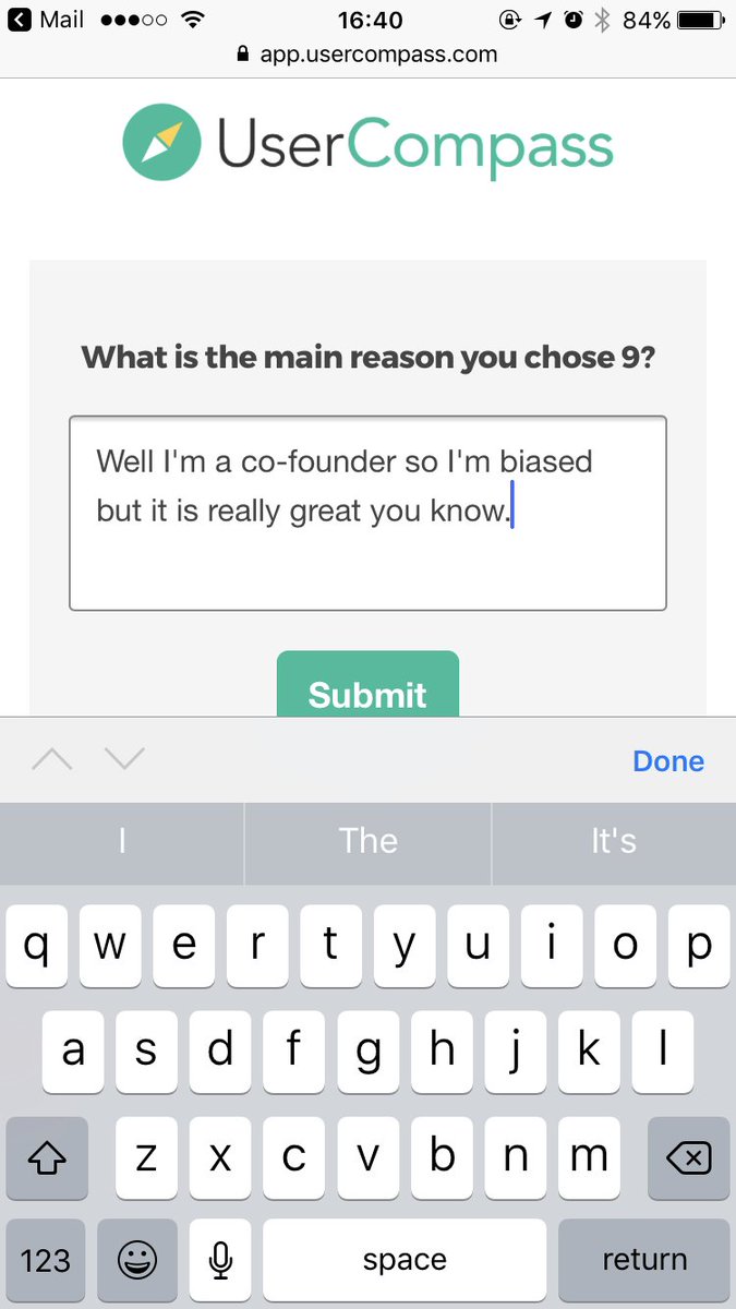 fredrivett's tweet photo. Excited to say we just onboarded our first user to @UserCompass, @bendell &amp; @Missinglettr. Also, here's our first email in the wild. https://t.co/ELk5hJ3iOE