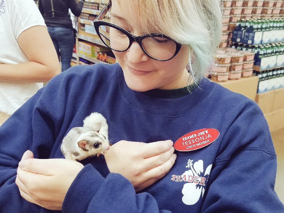 TessonjaOdette's tweet image. I got peed on today by a sugar glider and it was the best thing ever!!! Who else can say that about their work day? #peeproblems