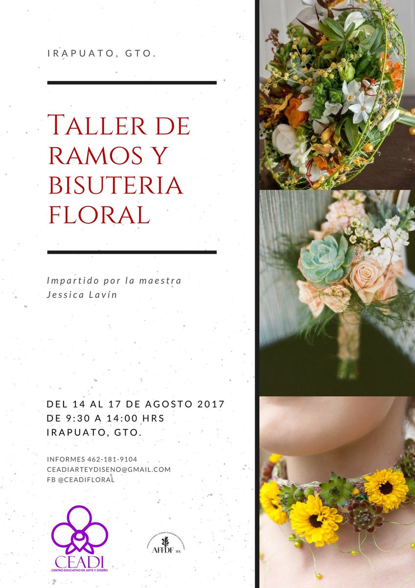 CeadiFloral's tweet photo. #cursosdediseñofloral #escueladediseñofloral #cursoderamos #ramosdenovia #ceadifloral https://t.co/qd74iNuDBK