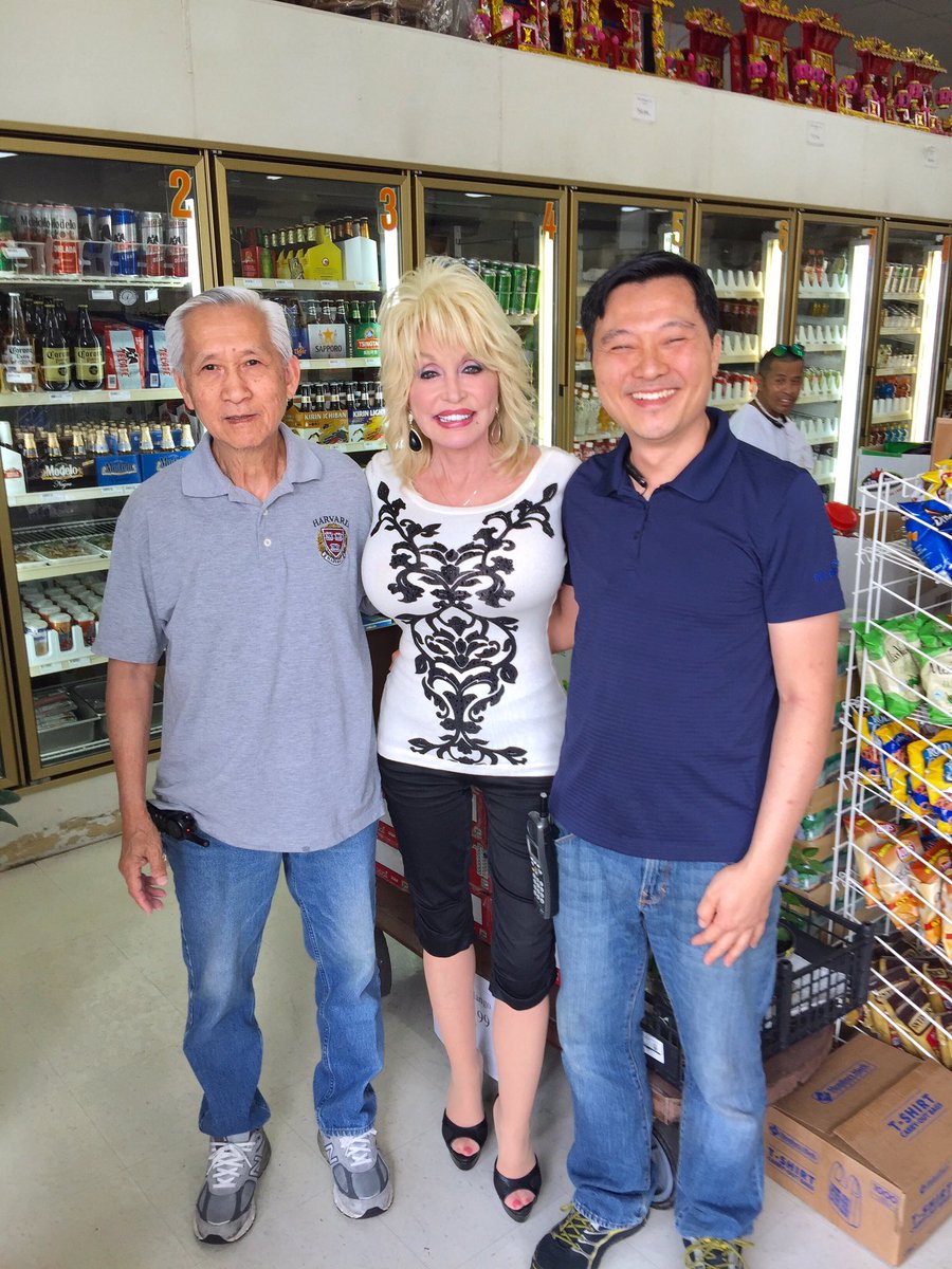 Had an expected guest shopping with us this morning - the beautiful and gracious Ms. Dolly Parton. Thank you for visiting us.