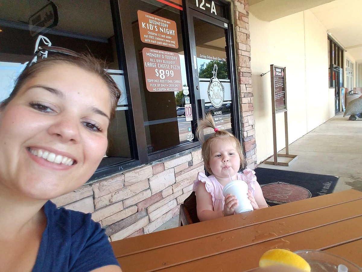 SalsDelray's tweet photo. Our awesome customer, Sabrina enjoys our #Wednesday Kid’s Night. Kids eat free! https://t.co/Aq51DTpGyt https://t.co/YI5TaXmsCu