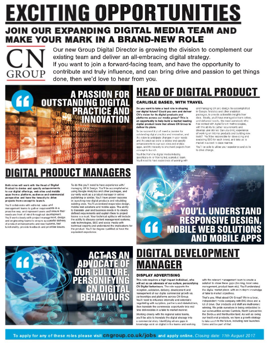 stevemccull's tweet photo. We're hiring! Are you digitally #Savvy Do you have a passion for #Social #Media Perhaps you want to break into Media? Please get in touch DM https://t.co/VhXdg7xyeY