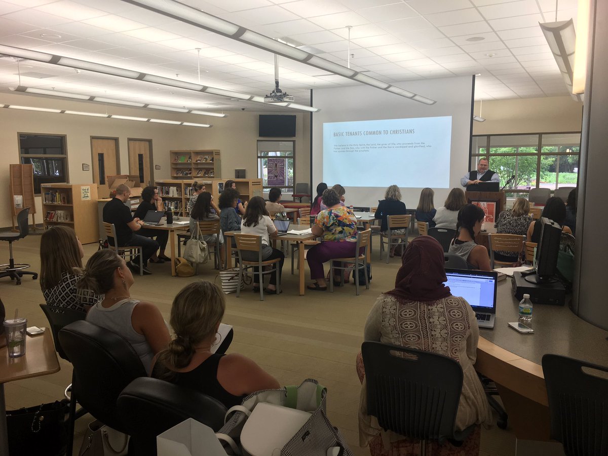sethbrady9's tweet photo. Learning about Christian diversity from Eric Doolittle,Chaplain @North Central College as part of Religious Lit4Educators #ASCDTig #WeAre203 https://t.co/ilmV87m03P