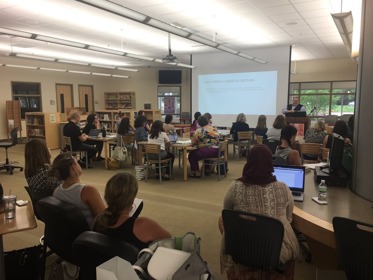 sethbrady9's tweet photo. Learning about Christian diversity from Eric Doolittle,Chaplain @North Central College as part of Religious Lit4Educators #ASCDTig #WeAre203 https://t.co/ilmV87m03P