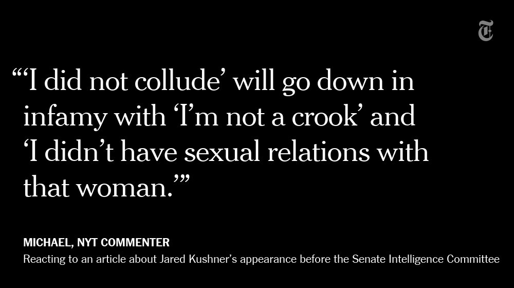 One NYT reader responds to Jared Kushner’s remarks nyti.ms/2tUbrMs