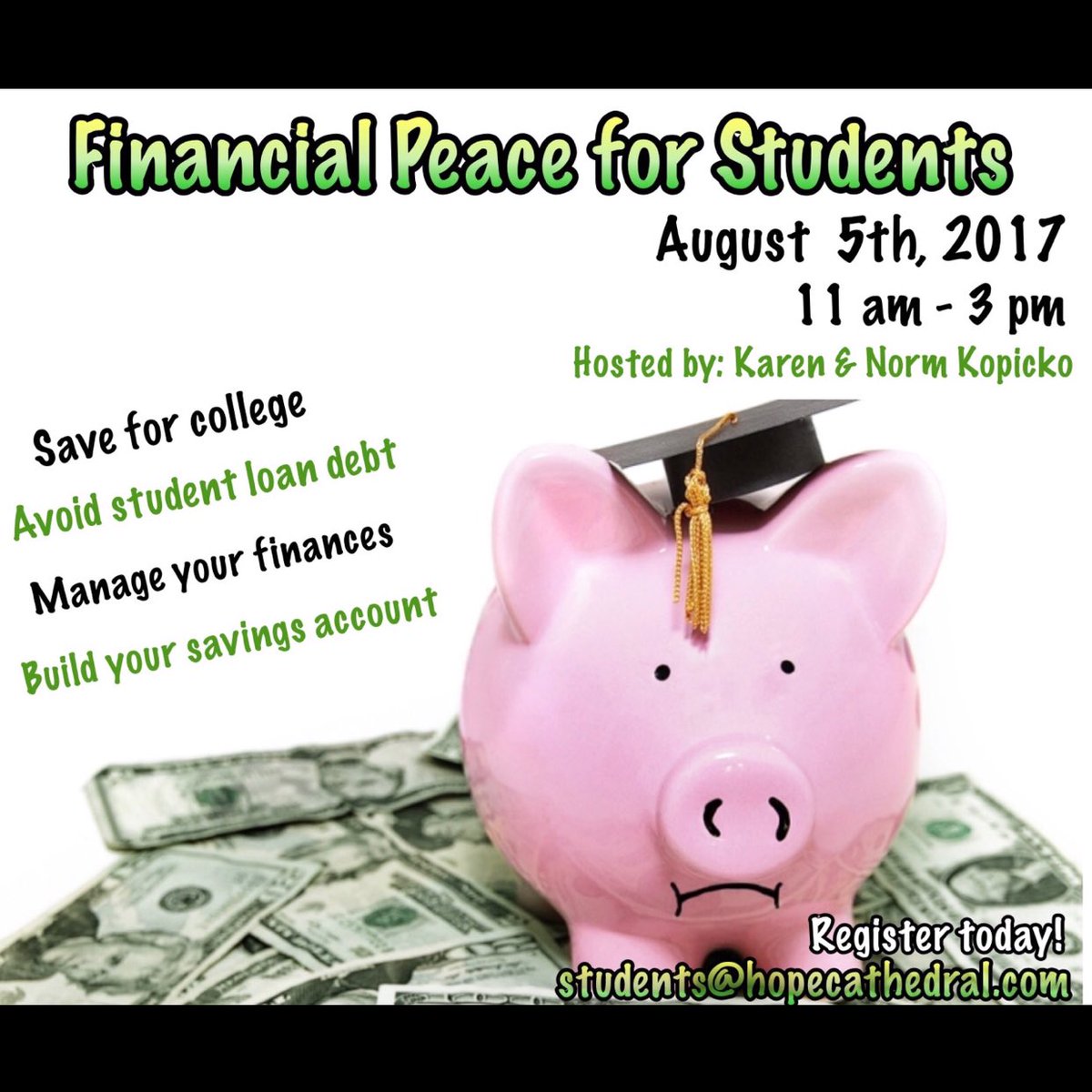 hopestudentsnj's tweet photo. Check out "Financial Peace for Students!" https://t.co/vK9x21mII6 @Eventbrite https://t.co/kYL5vT0RCQ
