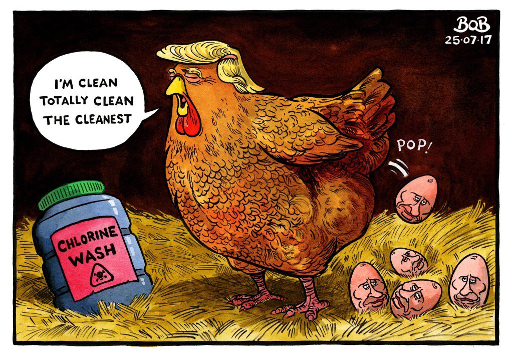 Political Cartoon auf Twitter: "Does Donald Trump have a clean ...