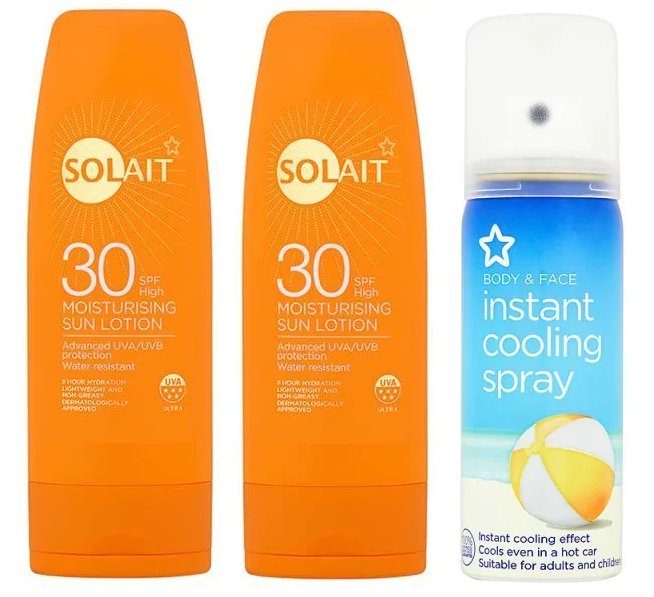 PlayPennies's tweet image. #OfferStack on Solait Sun Cream at Superdrug. Get all this for just £3.60 with #free delivery. bit.ly/2eI8OvG
#summer #sun