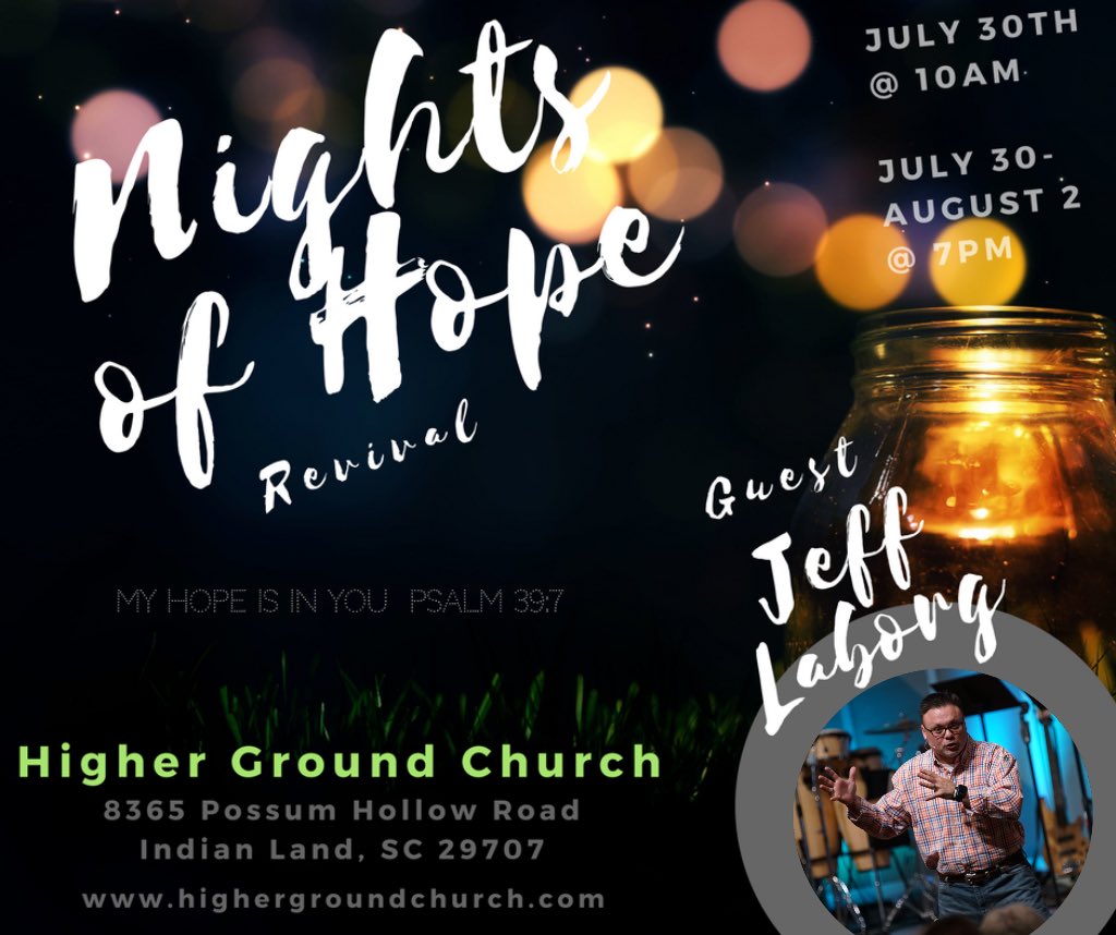 HGChurchIL's tweet photo. Join us Sunday at 10am and at 7pm! #Revival #HGChurchIL #NightsOfHope2017 #LetsWorship #Psalm39:7  @pastorjtl @DialJacks @GeraldpastorG https://t.co/chcJ8JvZgv