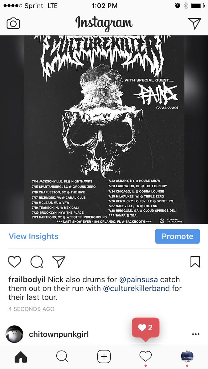 Twitter is dumb. Go to these shows. And follow <a href="/PAINSUSA/">PAINS</a> and <a href="/CultureKillerFL/">CULTURE KILLER</a>