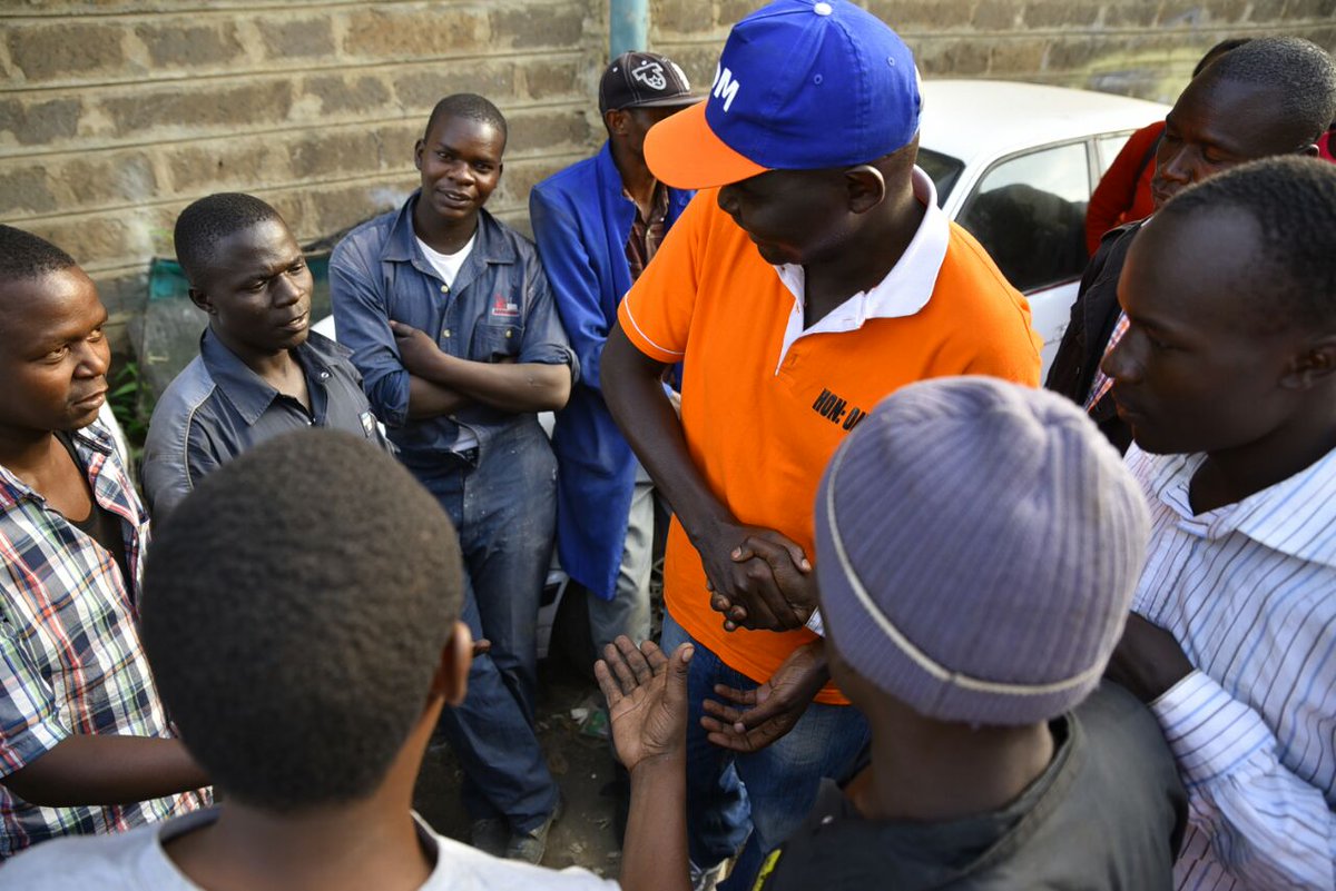 Nbi West Together with the local MCA Hon. M. Gari we did a tour starting with businesses at Railway then Bible and finally, Wilson Airport.