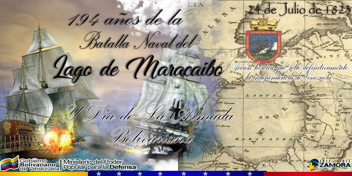 NicolasMaduro's tweet image. Gloria eterna a los Libertadores a 194años del Triunfo en la Batalla del Lago de Maracaibo,día de nuestra Armada Bolivariana...Gloria Eterna