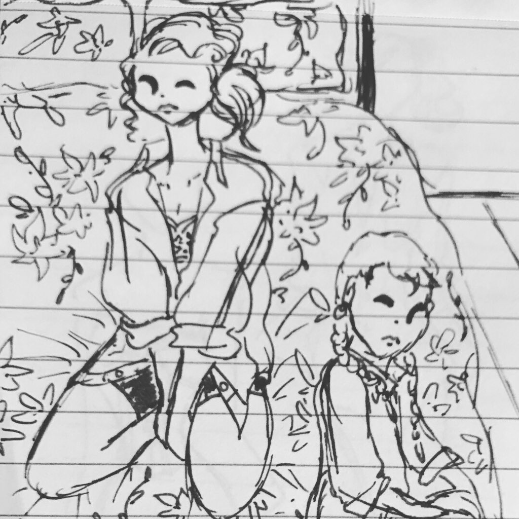 Amazing sketches thanks to our costume designer Ronan Morrow from today's rehearsal #freak #theatre #actorslife