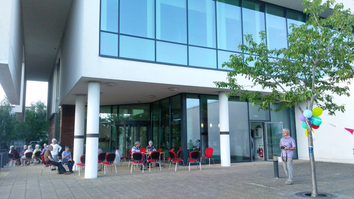HeritageWSHC's tweet photo. Party time @HeritageWSHC as staff & #volunteers past & present celebrate 70yrs of #archives #Wiltshire #Swindon #countyrecords https://t.co/YQpNU9YY4P
