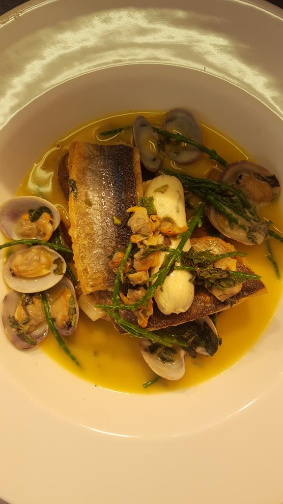 Sea bass,clams and scallop mousse <a href="/StanbrookAbbey/">Stanbrook Abbey Hotel</a> <a href="/thechefsforum/">𝚃𝚑𝚎 𝙲𝚑𝚎𝚏𝚜’ 𝙵𝚘𝚛𝚞𝚖®🍽</a> <a href="/ThePigGuide/">ThePrandialPlayground</a> <a href="/Craft_Guild/">Craft Guild of Chefs</a> <a href="/CanteenTweets/">The Staff Canteen</a> <a href="/ElisabeTopChef/">Elisabeth Julienne Guillen</a> #happycheffie