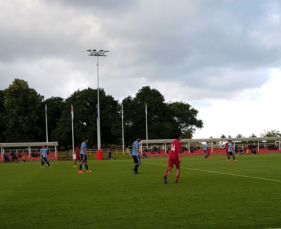 Uruguay's tweet photo. #Sub18 | Final del partido en el St. George´s Park de Birmingham.   
Catar 1 - 1 @Uruguay. 
Goles: 32' Ibrahim (C) y 90' Agustín Dávila (U). https://t.co/iFiLnB9Uy3