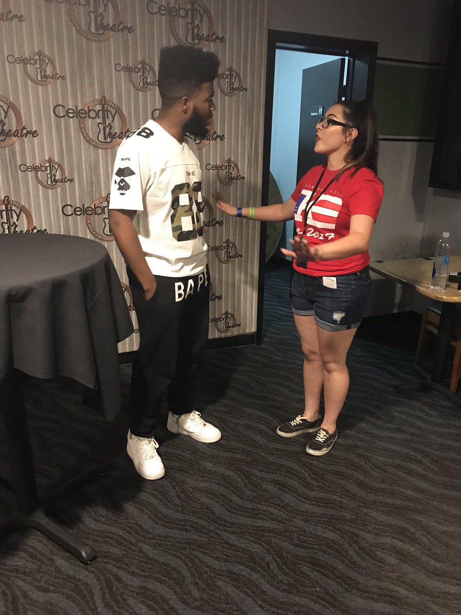 bigbeyy's tweet photo. @thegreatkhalid is so down to earth ! We talked about the weather and El Paso and how "Disney" he is !! Best concert to go to honestly 🇺🇸❤️💙 https://t.co/SzEhSSflwR