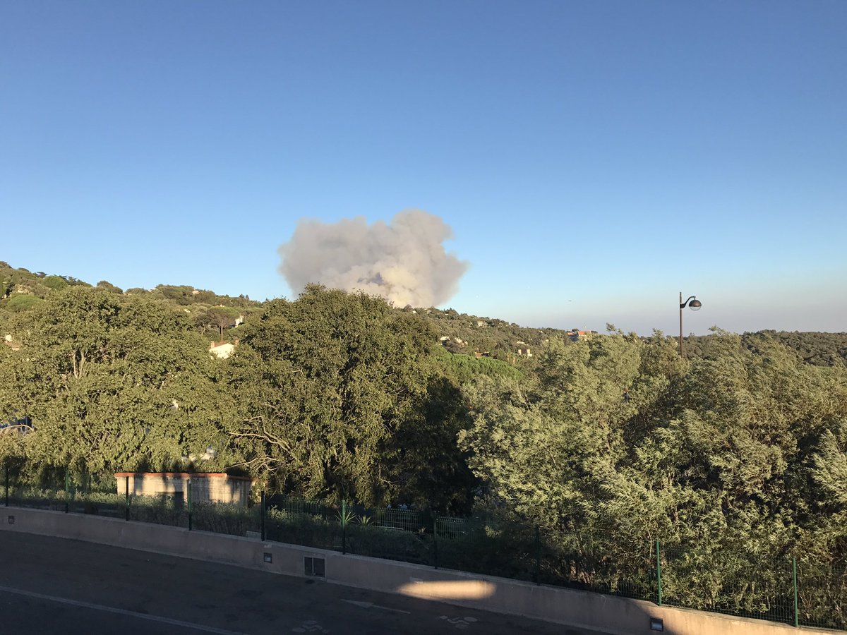 Feu à La Croix Valmer