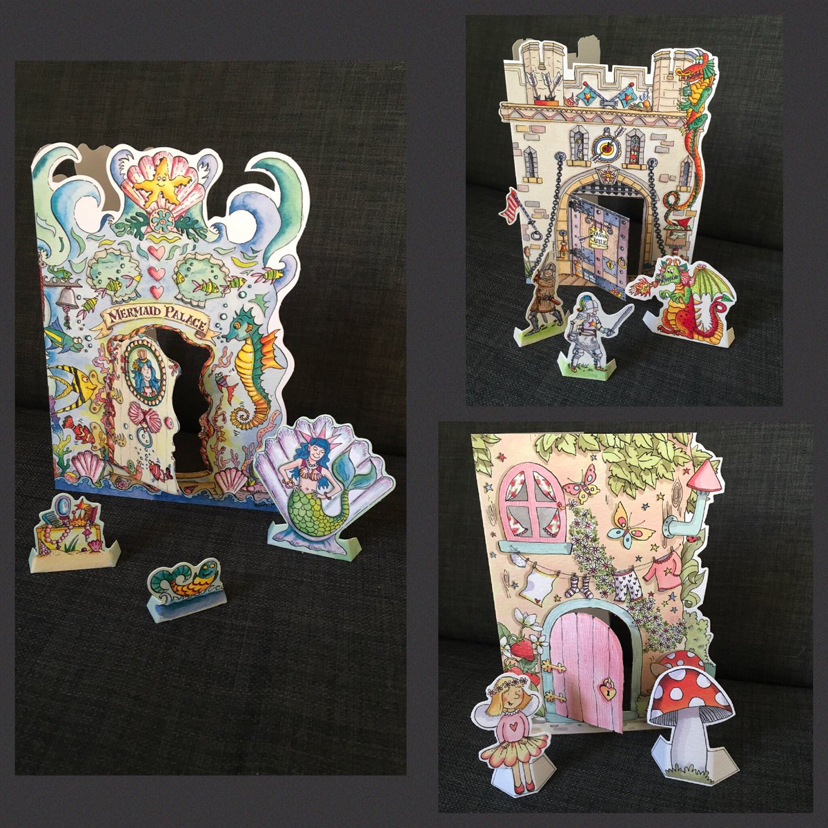 leannehall244's tweet photo. Dragon castle, Mermaid place and Fairy door create a scene cards £1.75 each #dragons #mermaids #fairys #cards #cardsforalloccasions https://t.co/ftVqVertPA