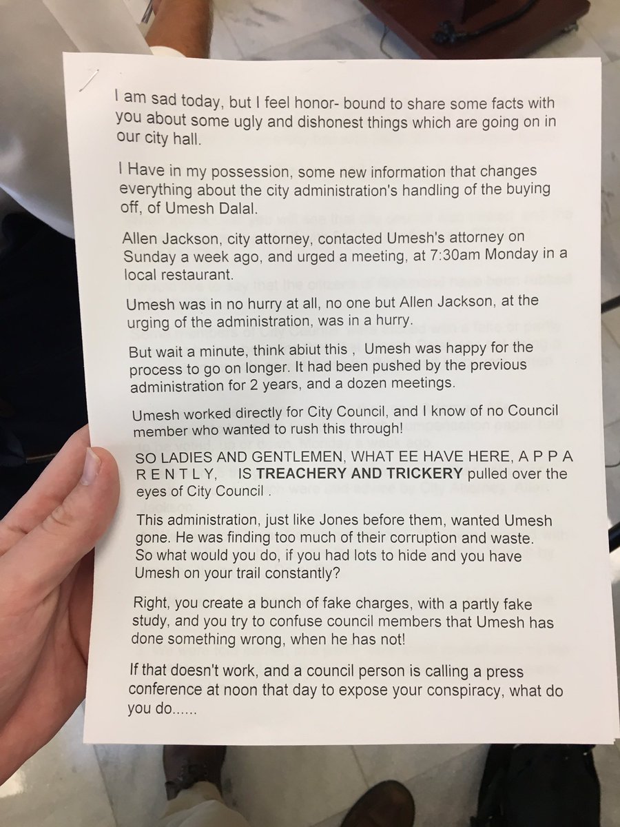 nedoliver's tweet photo. #rvacouncil member Reva Trammell currently holding press conference alleging Dalal was rushed out and she was misled https://t.co/mHNnEgaQEE