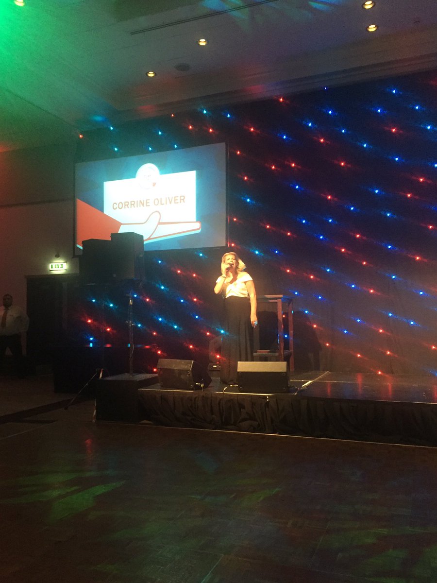dineinawards's tweet photo. The fab @CorrineSings takes to the stage again - let's get the dance floor filled ! 💃🏻🎤🎉 #dinein https://t.co/7VT5RMMhq0