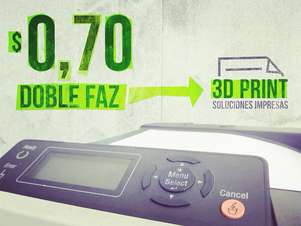 3DPRINT_Impreso's tweet image. 😎 $0,70 #DobleFaz $0,50 #SimpleFaz

#ESCRIBINOS fotocopias3dprint@gmail.com
#ACERCATE 10 nº 1489 e/ 62 y 63