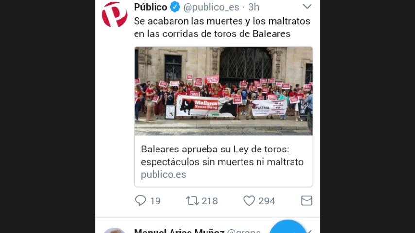 #MaltratoAnimalElCorteIngles
Lo d Baleares se consigue teniendo en las instituciones a la gente adecuada,tirando el voto no conseguimos nada
