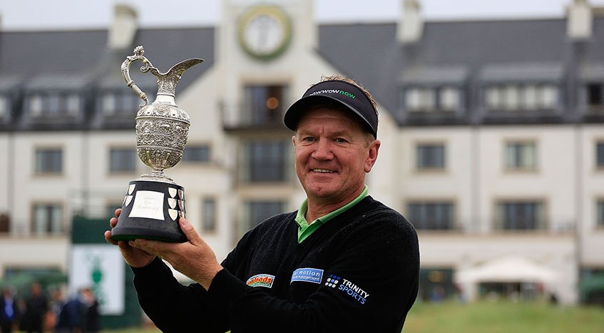It was an amazing victory for @pbroadhurstgolf at the 2016 #SeniorOpen. He begins his defense this week at @Royal_Porthcawl.