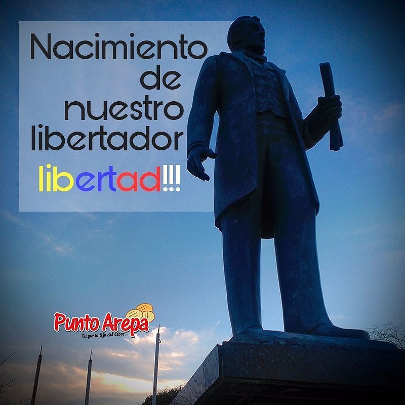 PuntoArepaPF's tweet photo. #Efemérides 
Un día como hoy pero en 1783 nació el pensador libertario más grande de América nuestro Libertador Si… https://t.co/pOFu5npu6f https://t.co/f2VwQaKFfF