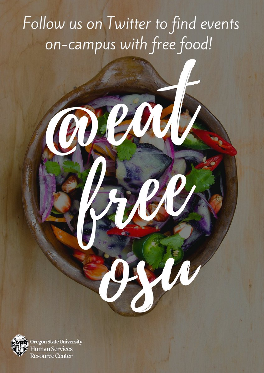 Be the first to find out about free food on campus! 🙂