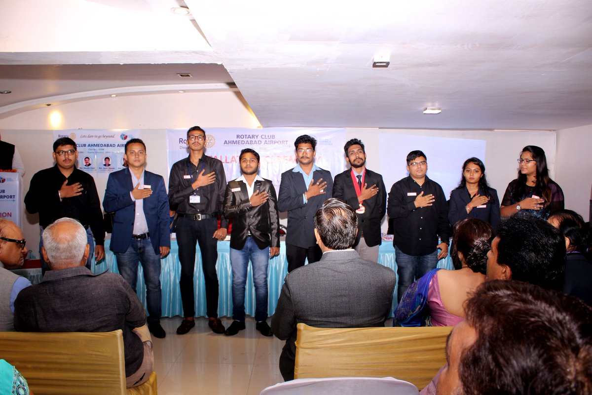 RCAZANKAR's tweet photo. ROTARY CLUB OF AHMEDABAD AIRPORT &amp; ROTARACT CLUB OF AHMEDABAD ZANKAR INSTALLATION CEREMONY 2017-18.
@Rotary @RCAZANKAR @Rotaract3054 https://t.co/lwPgpVSMcf