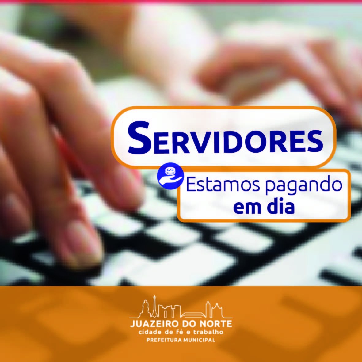 prefjuazeiro's tweet photo. Pagar o salário dos servidores públicos em dia é uma prioridade da gestão municipal. https://t.co/DMGWilLtIM