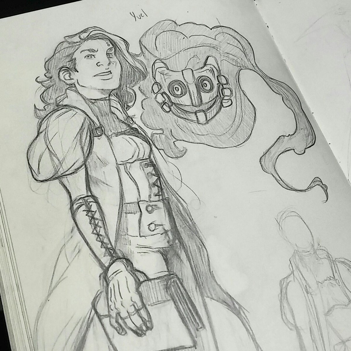 dracoriumart's tweet photo. Drawing more of Yvel till I get the hang of her. She'll be showing up in part 2 of #Quarhum, making all the plans now. https://t.co/zkVvsvTaYo