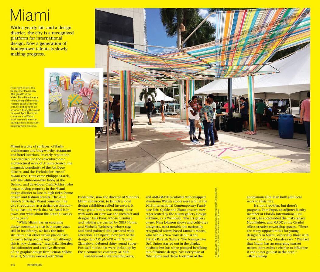 MoonlighterMIA's tweet photo. Thank you Beth Dunlop and @MetropolisMag - you for highlighting us and the progress of the growing local Miami Design Community! https://t.co/kwNRkRHVux