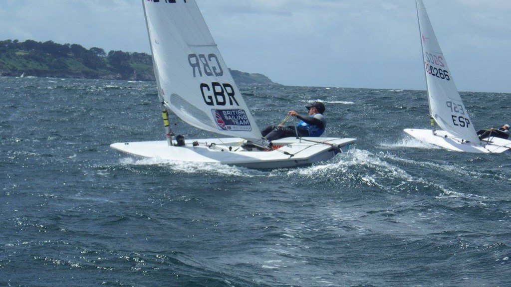 jsg_gray's tweet photo. A final race shoot out for medals saw Dan Whiteley take Bronze 🥉 at Laser U21 European Championships @BritishSailing https://t.co/SoZF6Tx86P