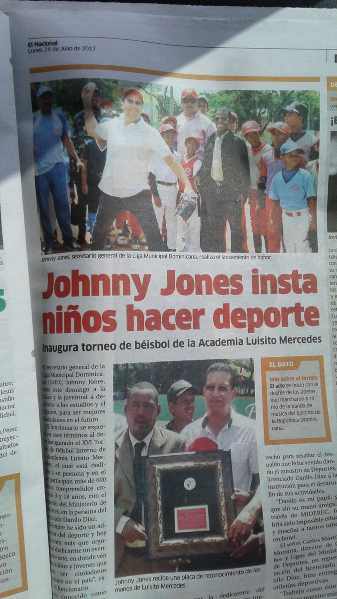 johnnyjones58's tweet photo. "Apoyando el deporte se apoya la juventud y el futuro de los niños " https://t.co/s7oAynDi3e