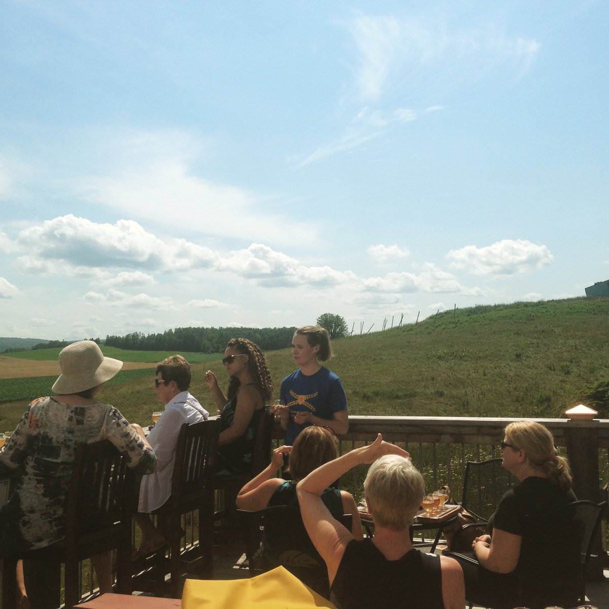 Tastehalifax's tweet photo. Sunshine, beers, and views - anything else would be greedy @HortonRidge https://t.co/fM312GUpjK
