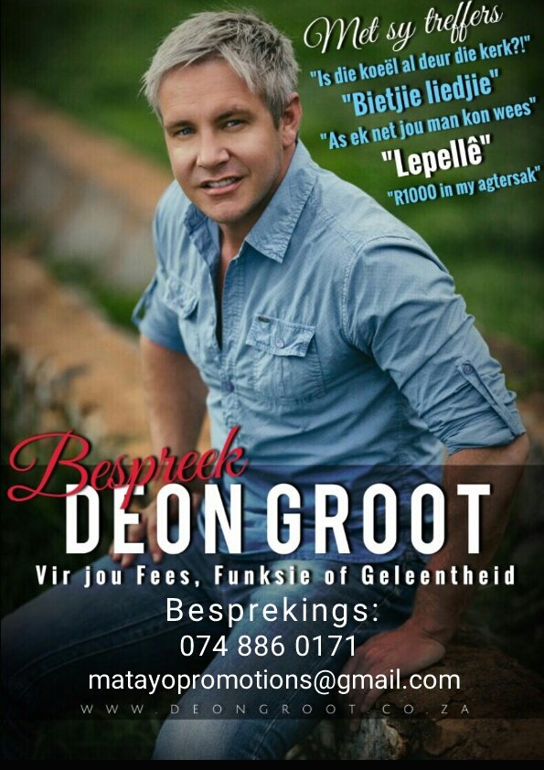 WayneBShort's tweet photo. @SAFeeste @AfrisaamFees @DeonGroot @AfrikaansM @100persentegAfr @AfrIsLekker @MusiekNou @SelectMusiek @MatayoEvents @SACelebTweets https://t.co/gHxPstZl3a