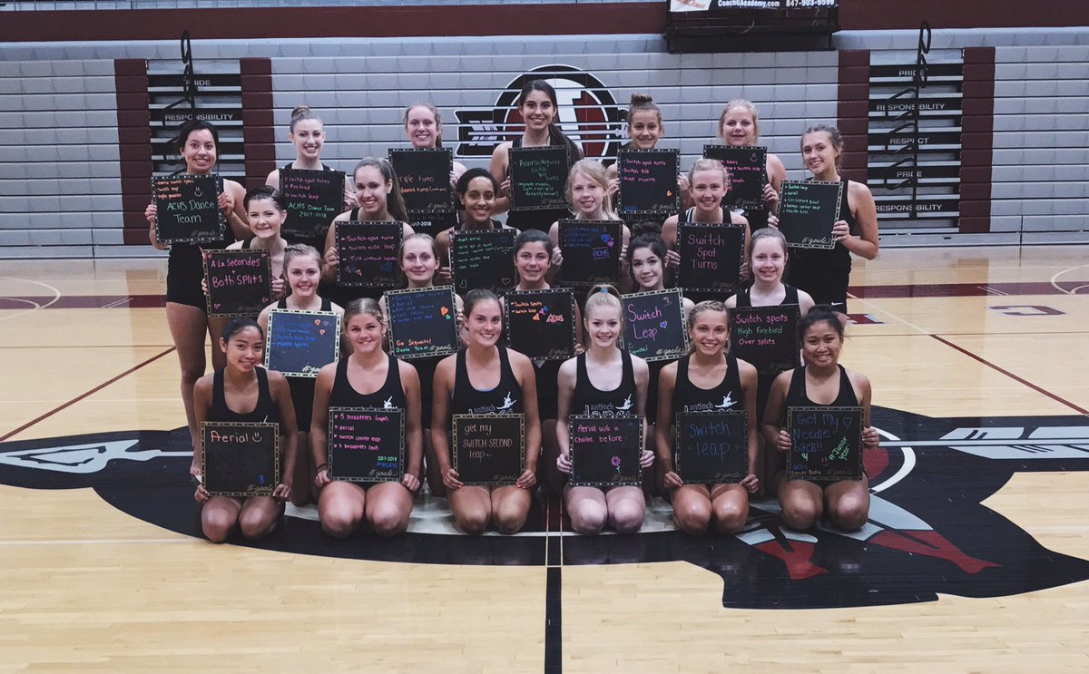 AntiochDance's tweet photo. Using our lunch break to set some #GOALS on our new team chalkboards // #SequoitDance ๐น https://t.co/HnlbNYnLjl