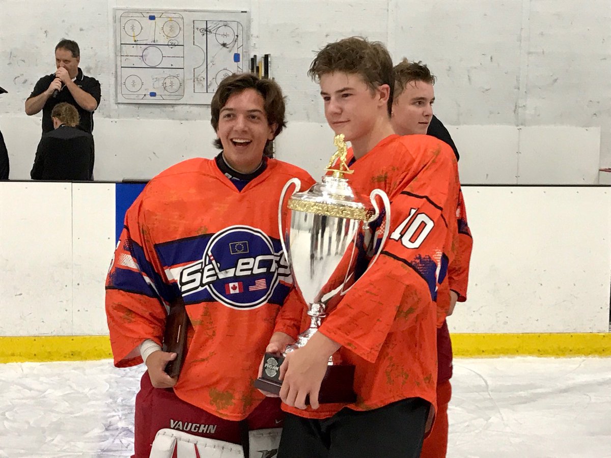 LvilleGVHockey's tweet photo. L'ville up-and-comers TJ Semptimphelter and Lach Getz help Selects Hockey Development '02 win Jr. Chowder Cup! TJ named to all-tourney team! https://t.co/lzI0x7zzfG