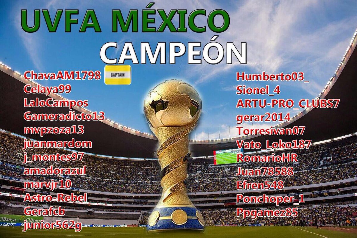UVFA MÉXICO Campeón de la copa confederaciones 🇲🇽💪🏽.